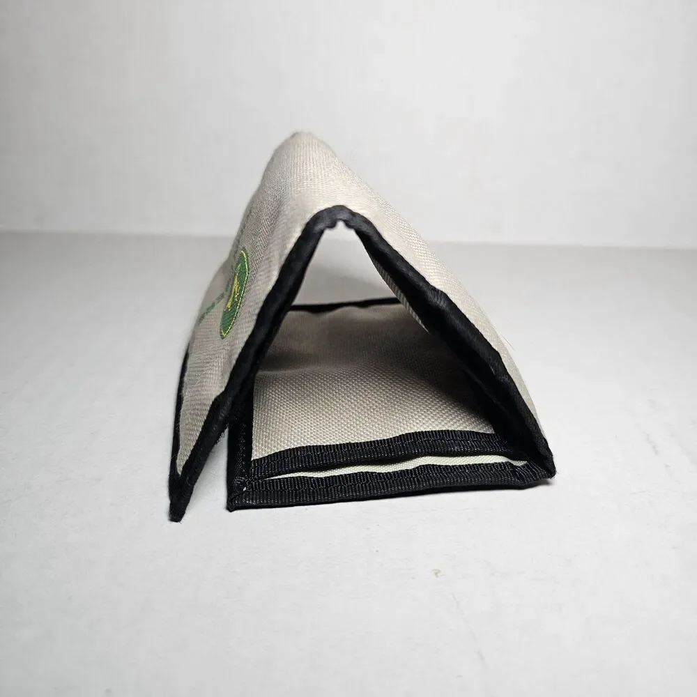 RARE John Deere Fabric Trifold Wallet with a Hook And Loop Closure